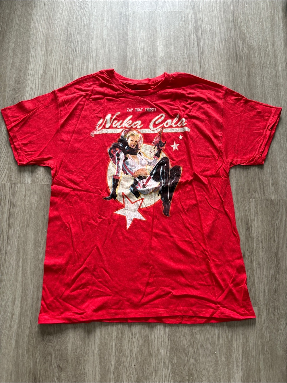 Nuka Cola Red Graphic Short Sleeve Tee